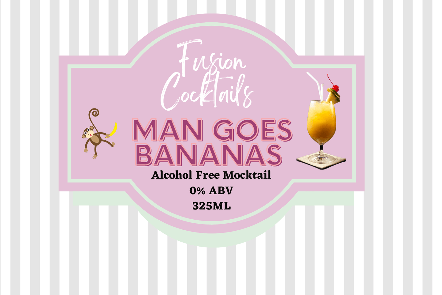 Man Goes Bananas Mocktail - Fusion Cocktails