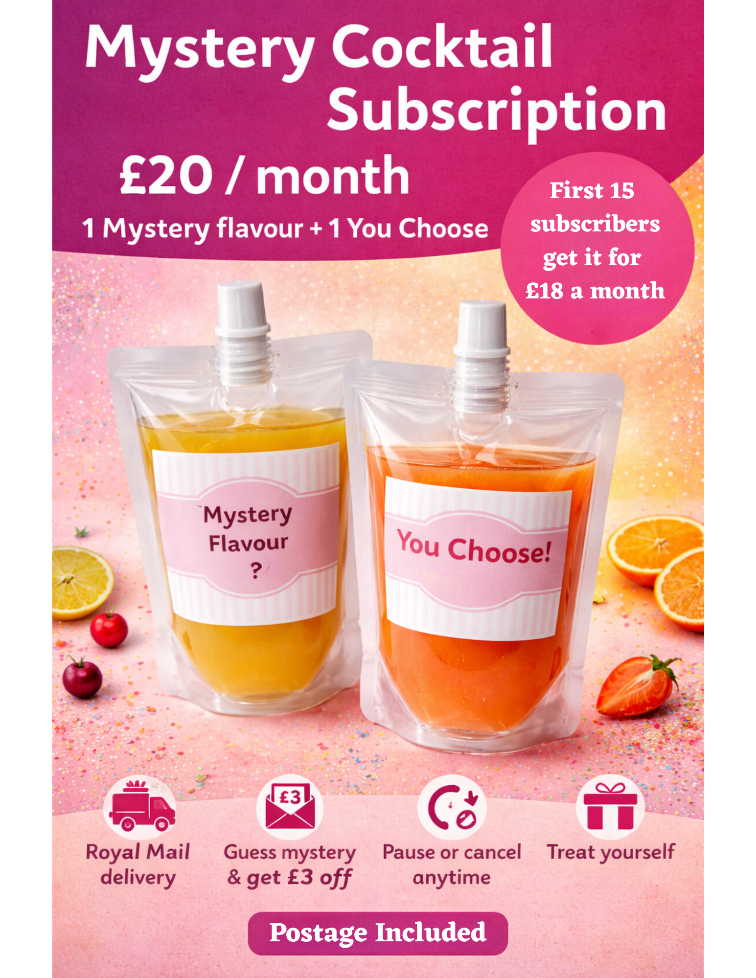 Mystery Cocktail Subscription Box – Monthly Cocktail Delivery – Fusion ...