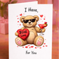 Valentine’s Day Bear Card – Funny Romantic Cocktail Love Card