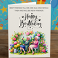 Funny Birthday Card – Best Friends Till We’re Old & Senile | Garden Theme