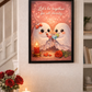 Cute Ghost Valentine A4 Print – Let’s Be Together for All Eternity, Romantic Wall Art