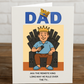Funny Dad Birthday, Fathers Day Card – “Remote King” | A5 Greeting Card with Blue Envelope