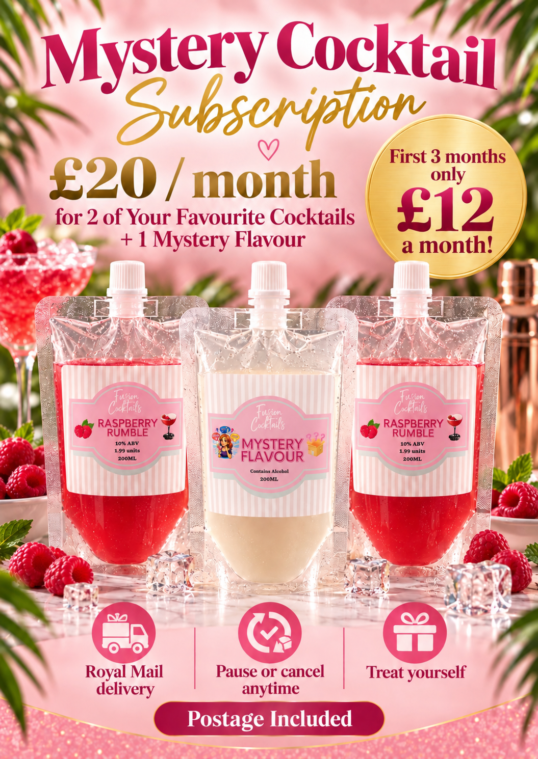 🍸 Mystery Cocktail Subscription £20