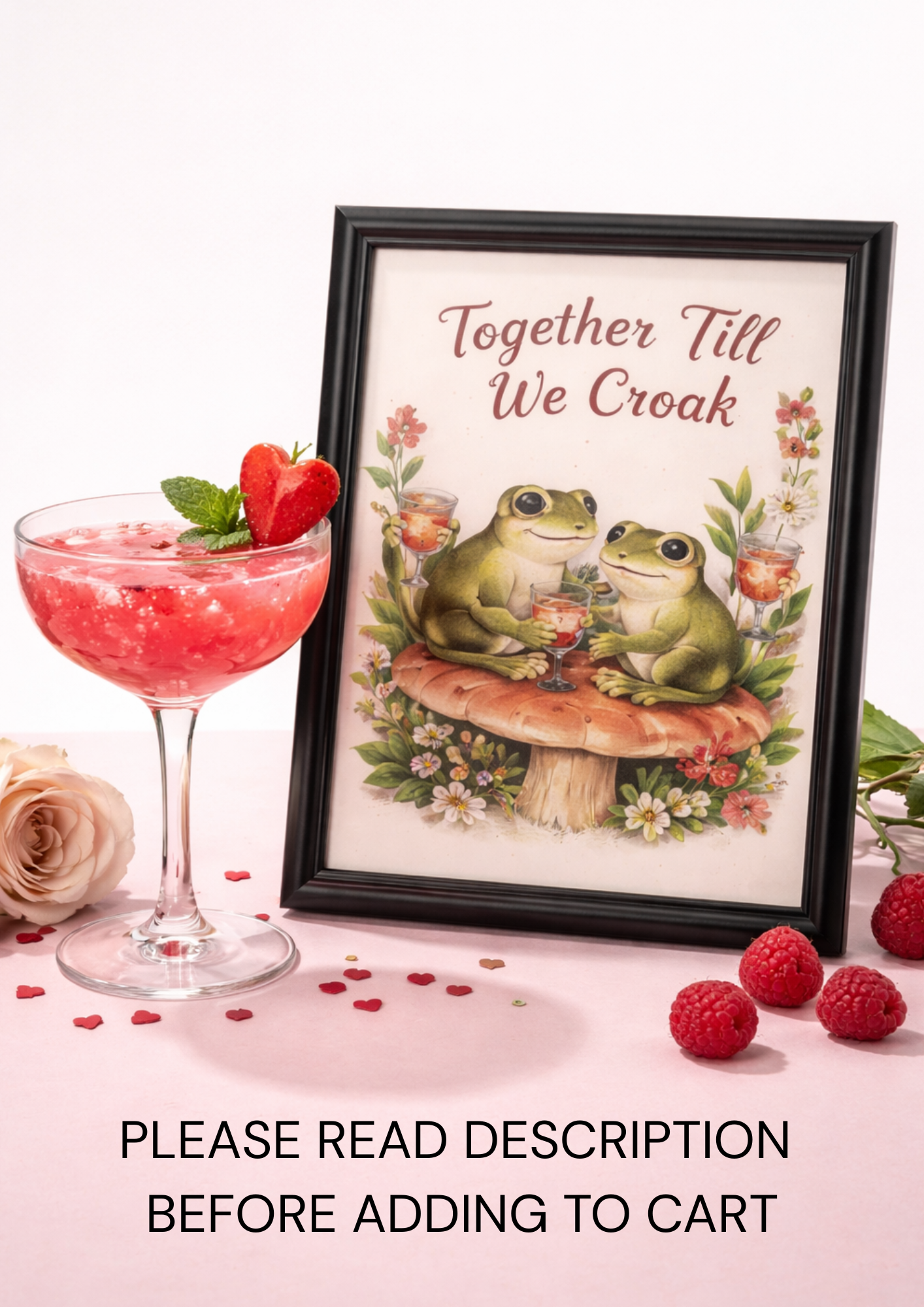 Cocktail & a A4 Framed Print Build Your Box Valentine  Bundle for £20