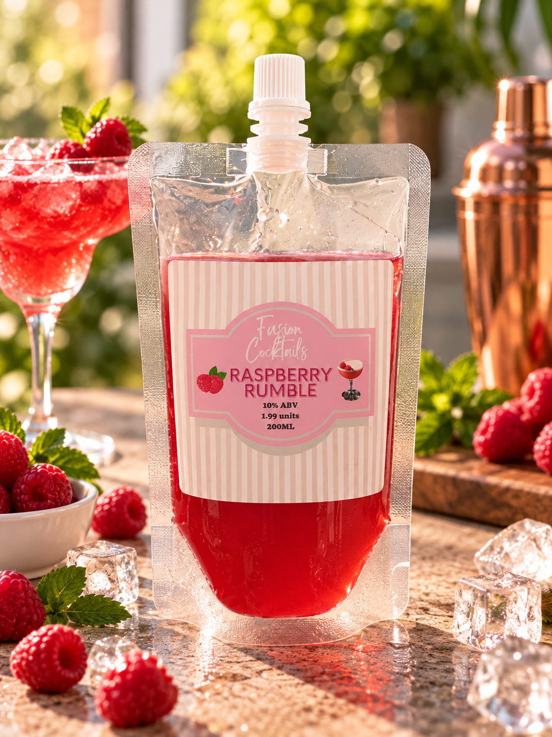 Raspberry Rumble Pre Mixed Cocktail Pouch