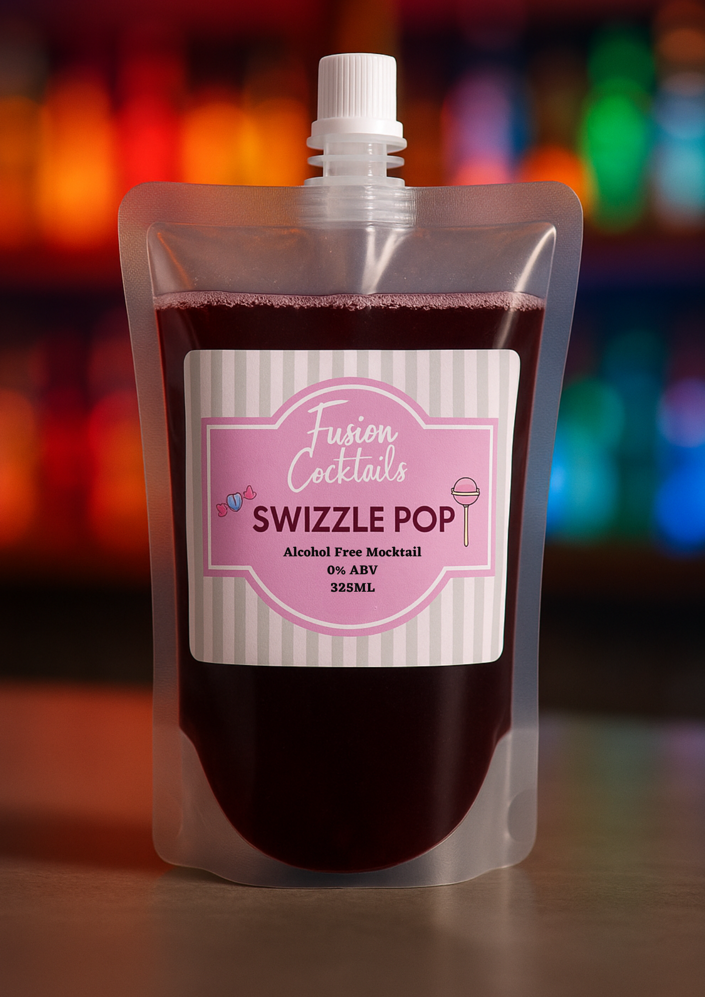 Swizzle Pop – Cherry & Blue Curacao Mocktail Pouch (325ml)