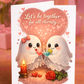 💕 Cute Valentine’s Day Card – “Let’s Be Together for All Eternity” Ghost Card