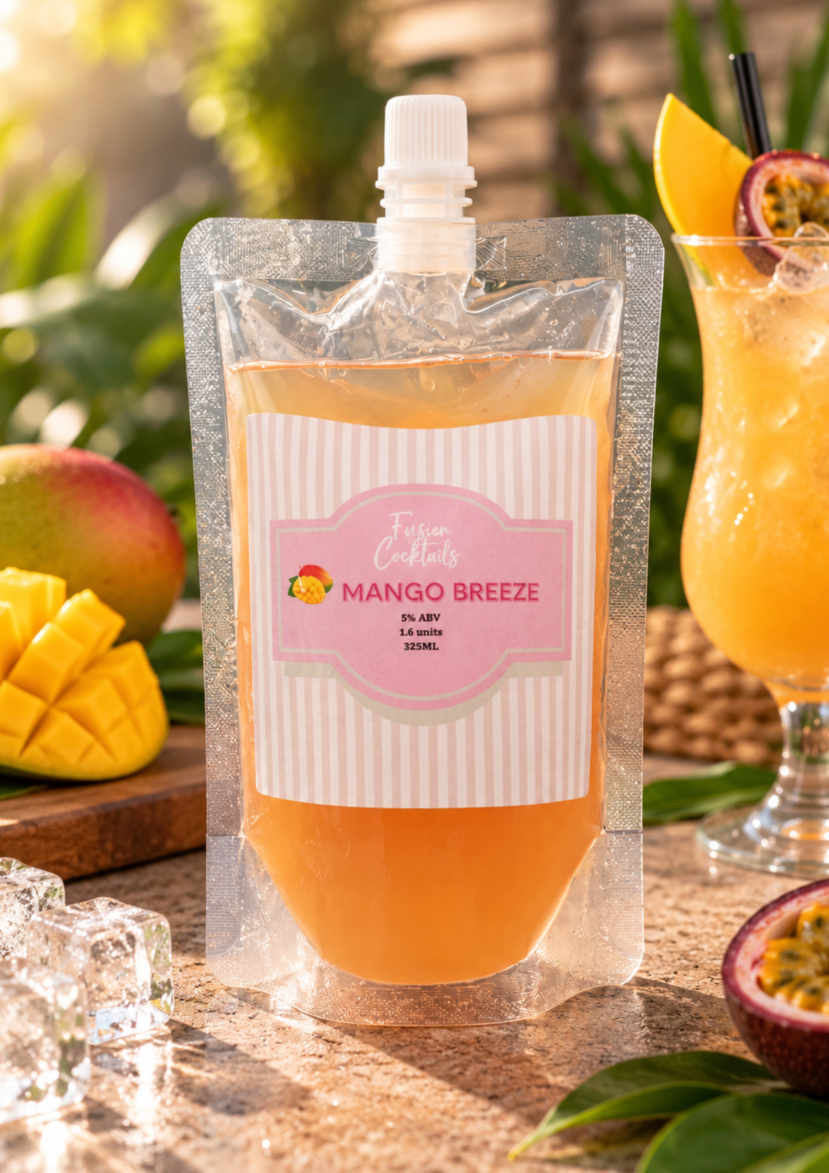 Mango Breeze Pre Mixed Cocktail Pouch