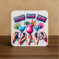Drink Drank Drunk Coaster – Funny Colourful Cocktail Design