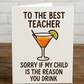 Funny Teacher Card – A5 Thank You Card with Pink Envelope | End of Term Gift