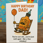 Funny Dad Birthday Card – “Well-Aged Like Whiskey” | A5 Greeting Card with Blue Envelope