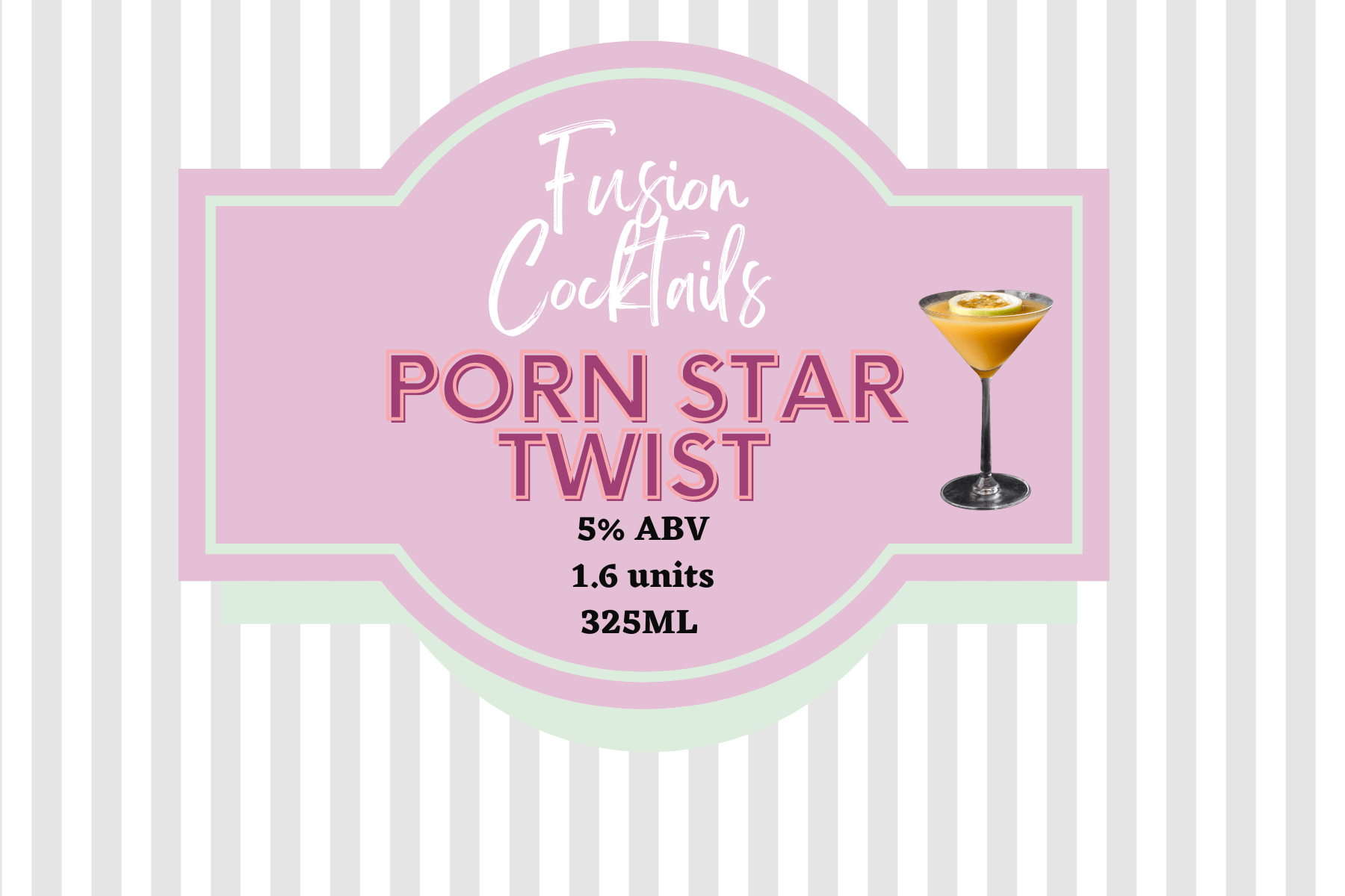 Fusion Cocktails Pornstar Martini Pouch